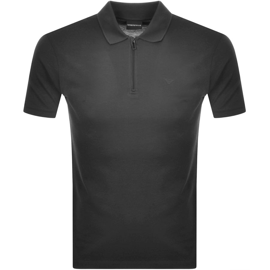 Alternative Image for ProductEmporio Armani Short Sleeved Polo T Shirt Grey1